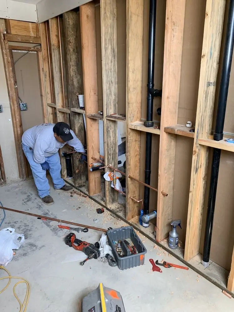 Commercial rough-in plumbing for Water Heater Replacement in Butner
